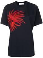 Victoria Victoria Beckham Embroidered Palm Sprint T-shirt - Black