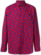 Kenzo Polka Dot Print Shirt - Red