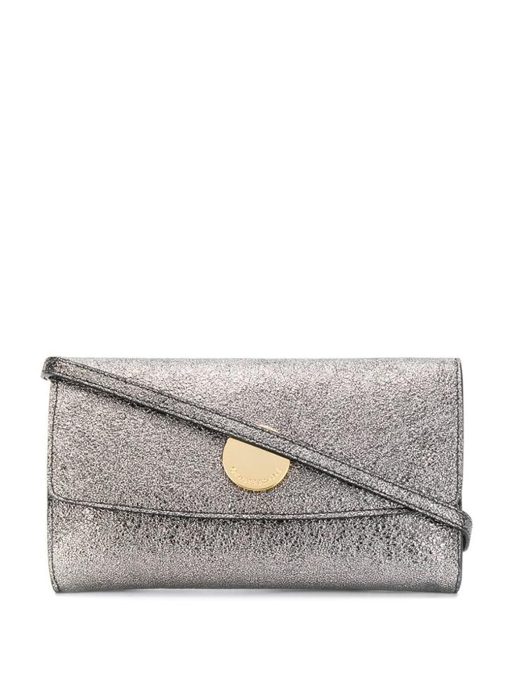 L'autre Chose Glitter Cross Body Bag - Silver