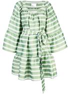 Lisa Marie Fernandez Striped Mini Dress - Green