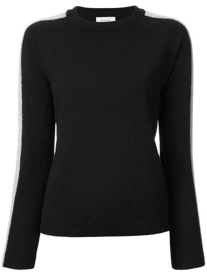 En Route Crew Neck Jumper, Women's, Black, Nylon/wool