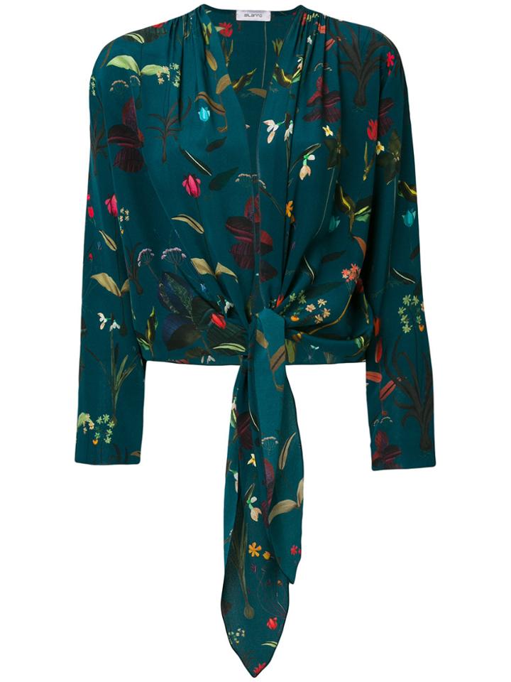 Ailanto Floral Tied Jacket - Blue