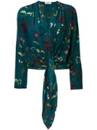Ailanto Floral Tied Jacket - Blue