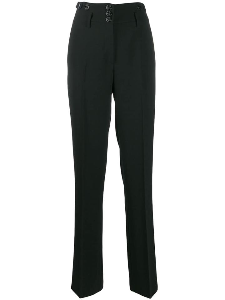 Nº21 Marine Button Trousers - Black