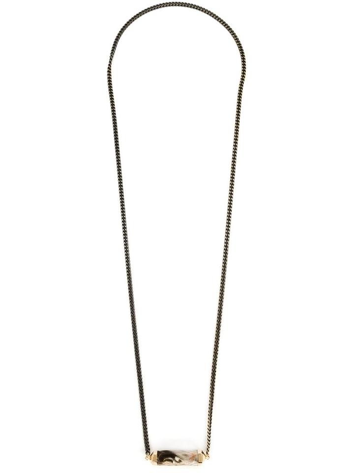 One Oak By Sara Flora Necklace, Women's, Metallic, Brass/18kt Gold