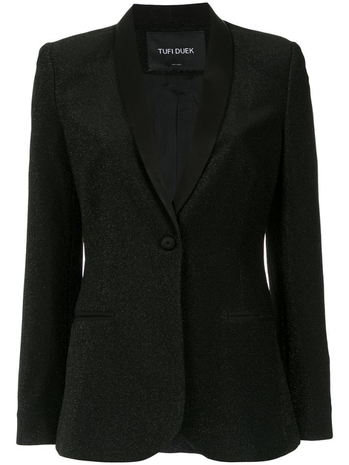 Tufi Duek Glitter Sinish Blazer - Black