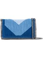 Stella Mccartney Falabella Denim Crossbody Bag, Women's, Blue, Cotton