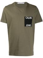 Calvin Klein Jeans Logo Pocket T-shirt - Green