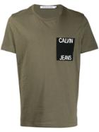 Calvin Klein Jeans Logo Pocket T-shirt - Green