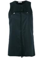 Paco Rabanne - Buttoned Tank Top - Women - Cotton/polyamide - 38, Women's, Black, Cotton/polyamide