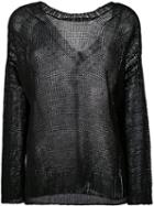 P.a.r.o.s.h. - 'brik' Sweater - Women - Linen/flax/polyamide - Xs, Black, Linen/flax/polyamide