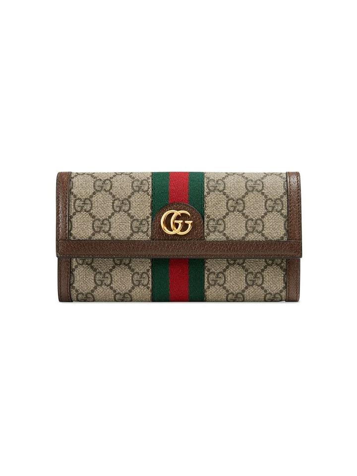 Gucci Ophidia Gg Continental Wallet - Neutrals