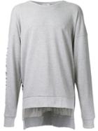 Maison Mihara Yasuhiro Oversized Sweatshirt, Men's, Size: 50, Grey, Cotton