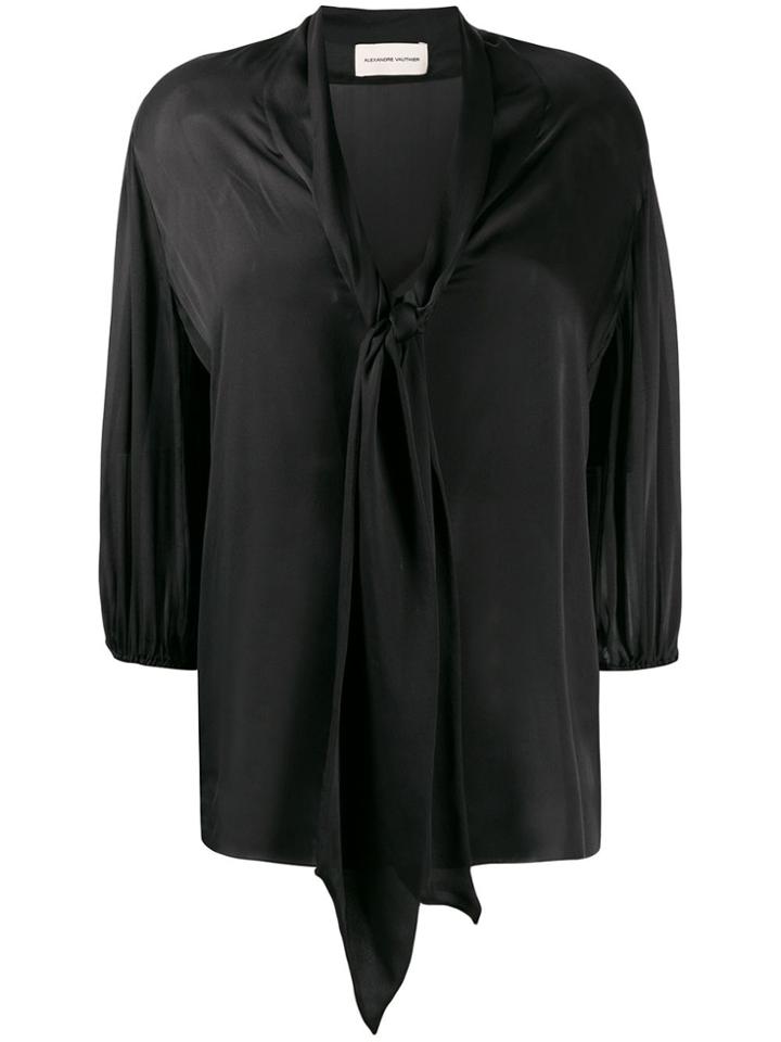 Alexandre Vauthier Relaxed Shape Blouse - Black