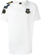 Mr & Mrs Italy Embroidered Logo T-shirt, Men's, Size: Medium, White, Cotton