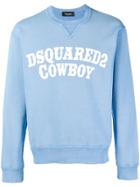 Dsquared2 Logo Patch Sweatshirt - Blue