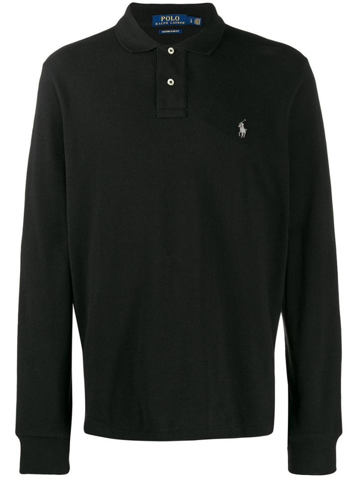 Polo Ralph Lauren Long Sleeved Polo Shirt - Black