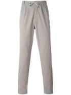Brunello Cucinelli Drawstring Trousers, Men's, Size: 48, Nude/neutrals, Cotton/spandex/elastane/polyester