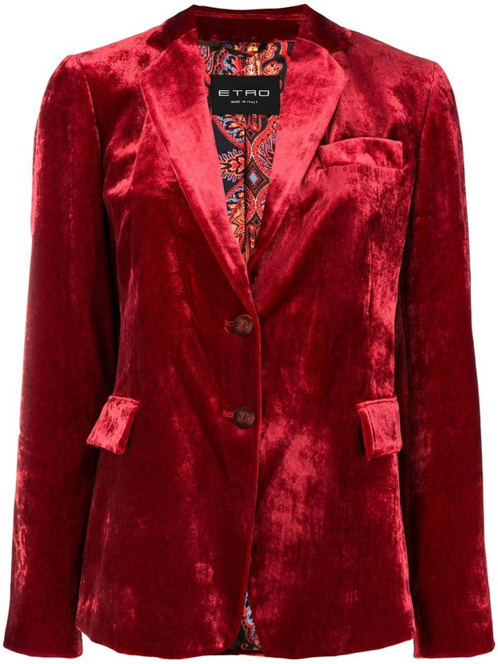Etro Single-breasted Blazer - Red