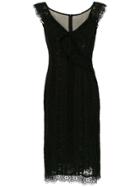 Martha Medeiros Lace Mara Midi Dress - Black