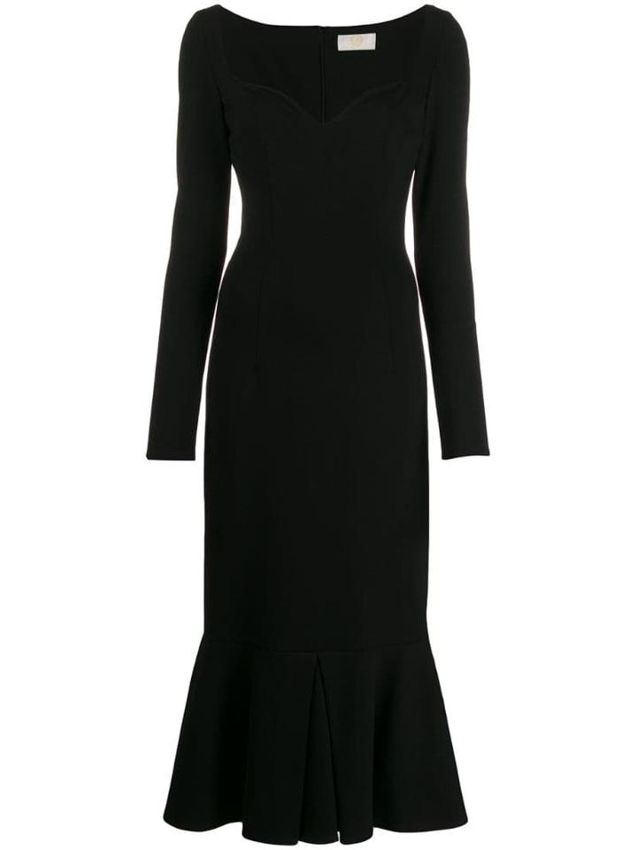 Sara Battaglia Long Mermaid Dress - Black