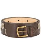 Kenzo Vintage Coin Embellished Belt, Women's, Size: 85, Brown