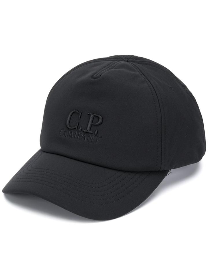Cp Company Logo Embroidered Cap - Black