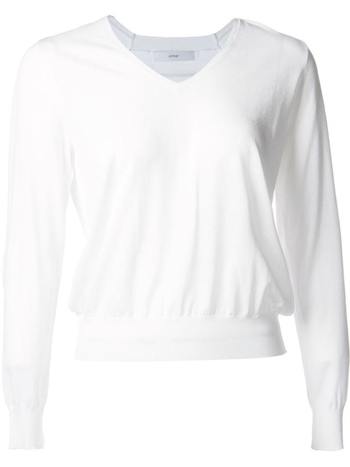 Astraet Long Sleeve V Neck Jumper