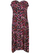 Dorothee Schumacher Floral Print Asymmetric Hem Dress - Black
