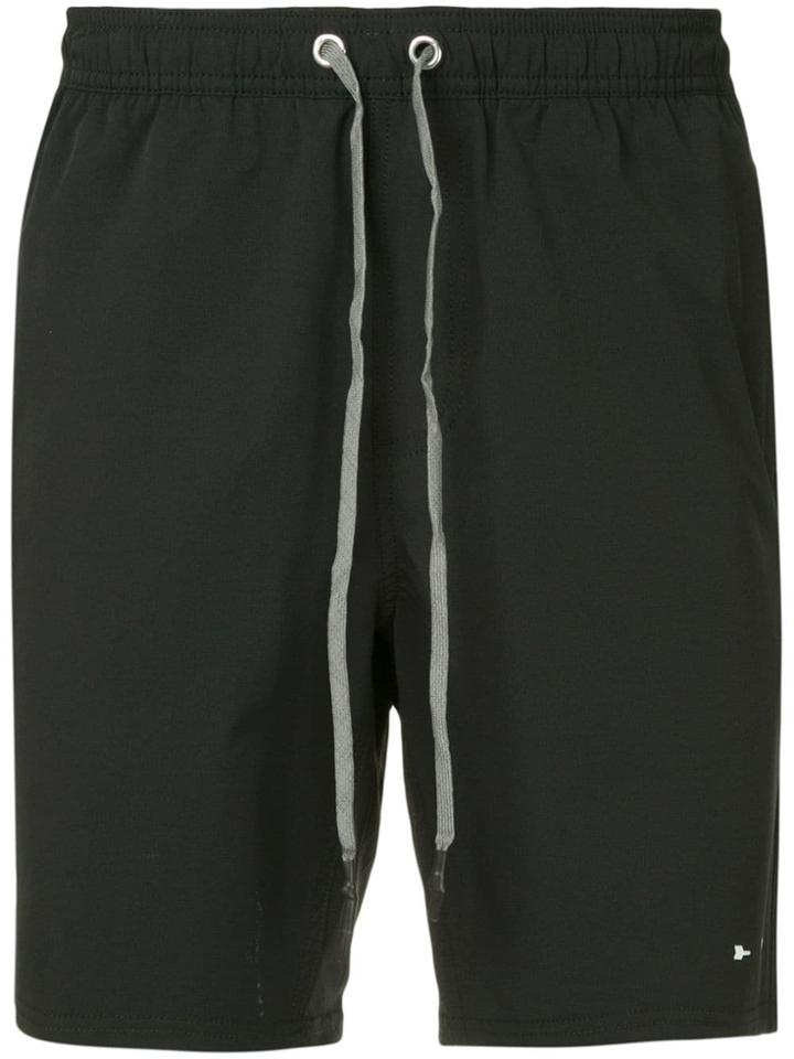 The Upside Side Stripe Shorts - Black
