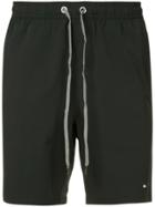 The Upside Side Stripe Shorts - Black