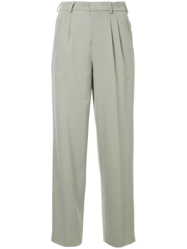 Seya. Wide Leg Trousers - Green