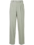 Seya. Wide Leg Trousers - Green