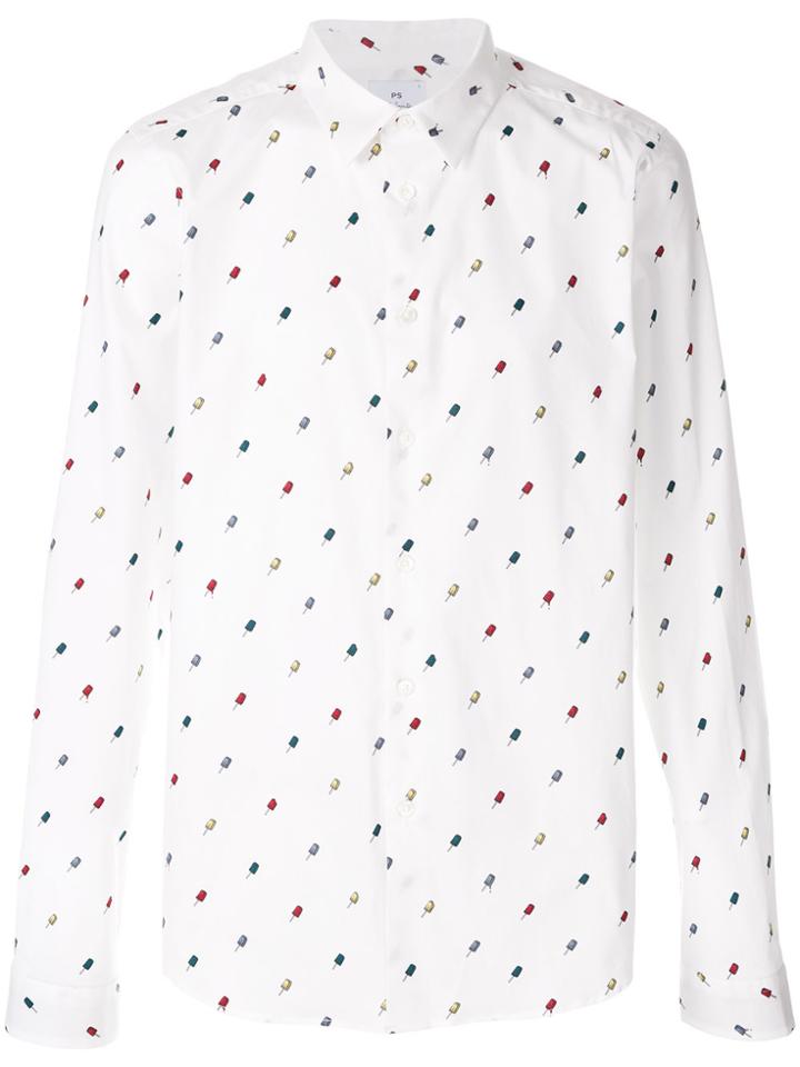 Ps By Paul Smith Ice Lolly Printed Shirt - White