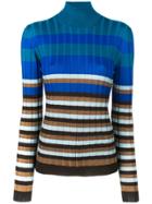 Marni Ribbed Roll Neck Sweater - Blue