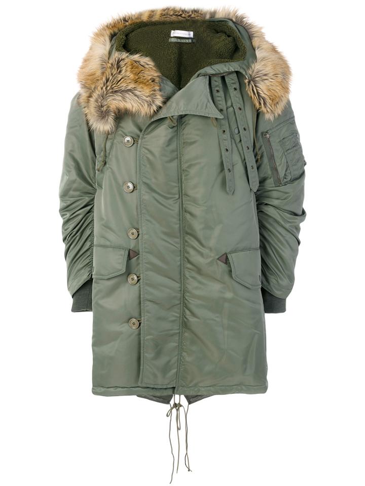 Faith Connexion Classic Parka Coat - Green