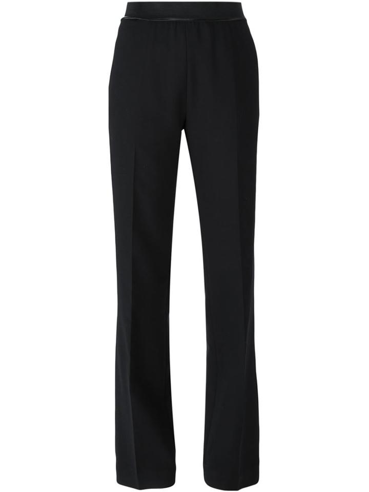 Haider Ackermann High Rise Straight Trousers, Women's, Size: 38, Black, Cotton/spandex/elastane/rayon/virgin Wool
