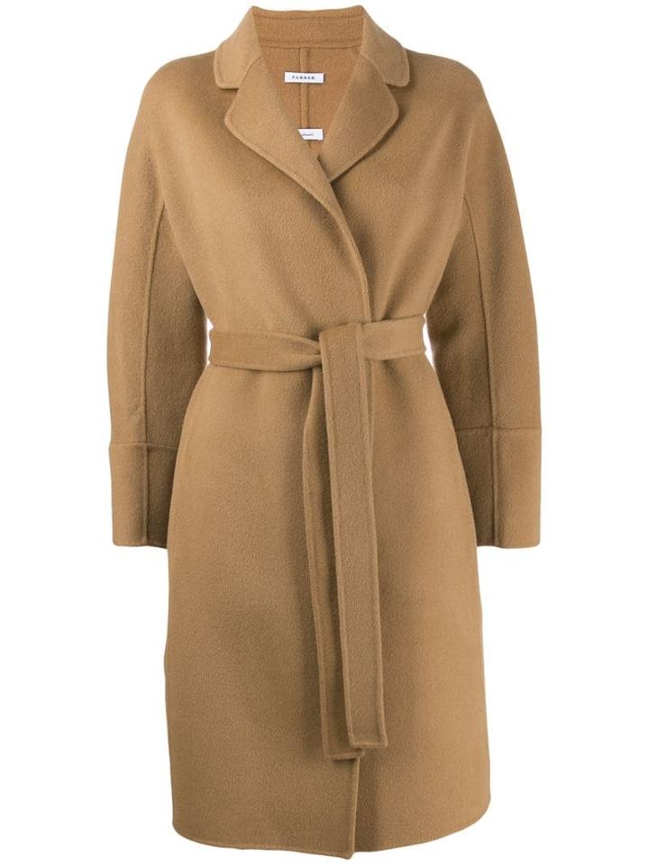 P.a.r.o.s.h. Belted Midi Coat - Brown