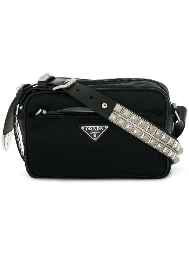 Prada Logo Camera Bag - Black