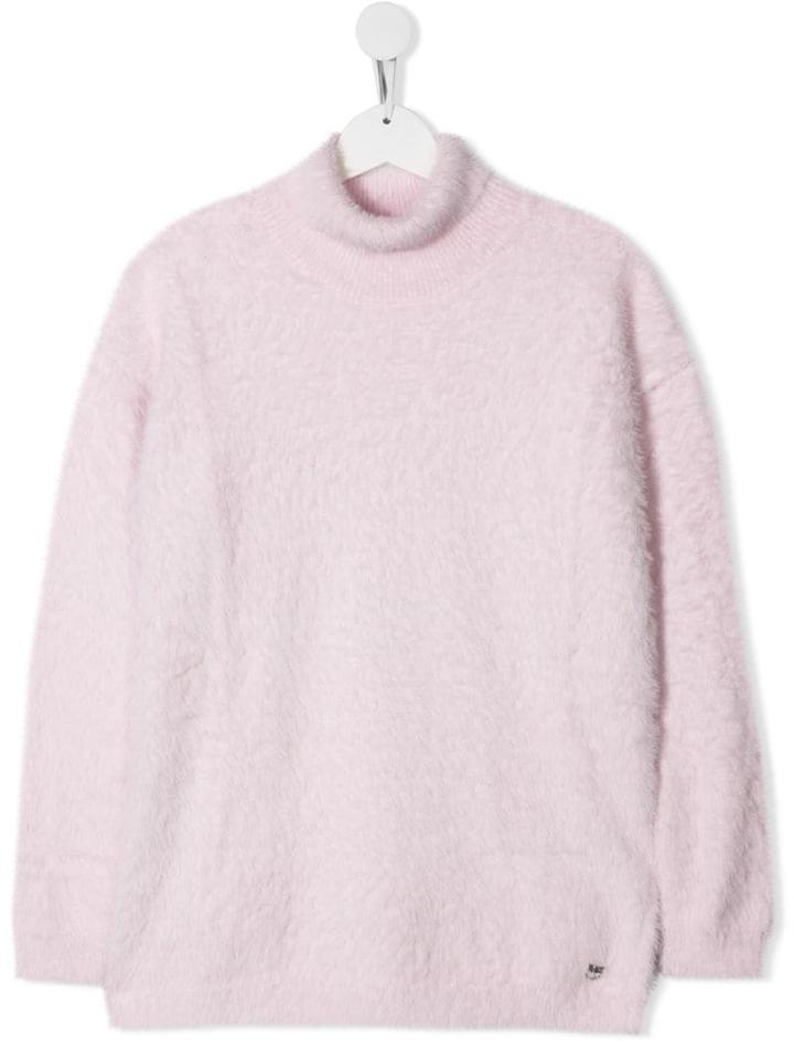 Pinko Kids Teen Knitted Fur Effect Sweater