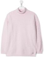 Pinko Kids Teen Knitted Fur Effect Sweater