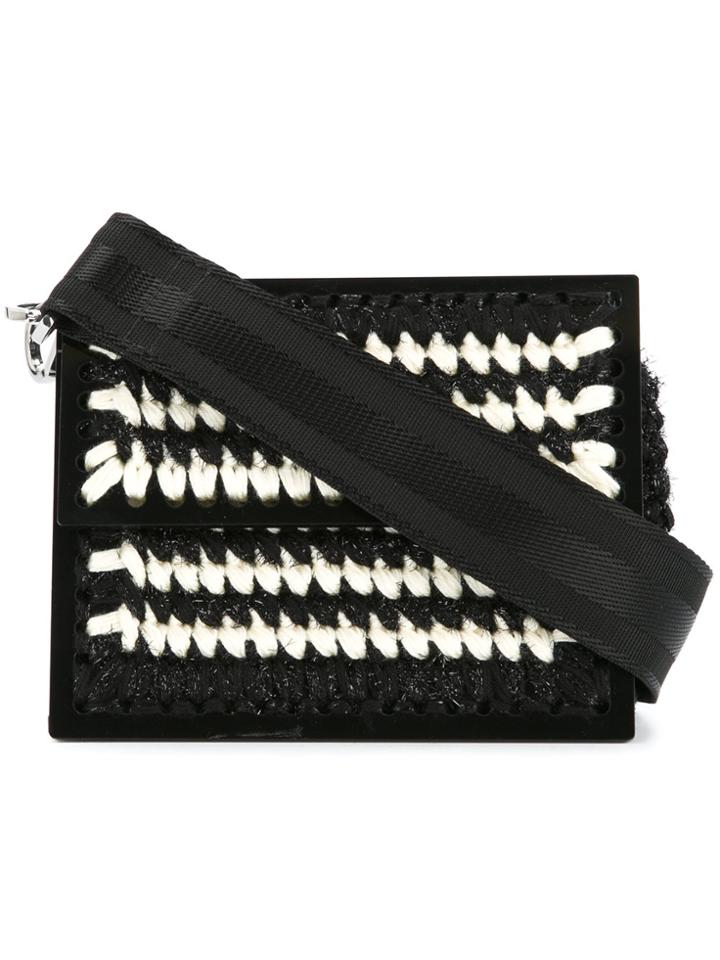 711 Le Secretaire Copacabana Macramé Clutch - Black