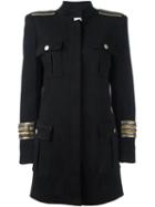 Pierre Balmain Chain Embellished Military Coat