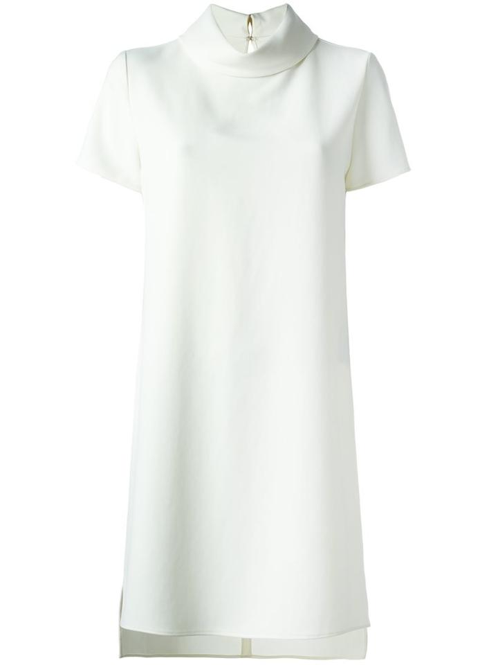 P.a.r.o.s.h. Shortsleeved Shift Short Dress, Women's, Size: Xs, White, Polyester/spandex/elastane