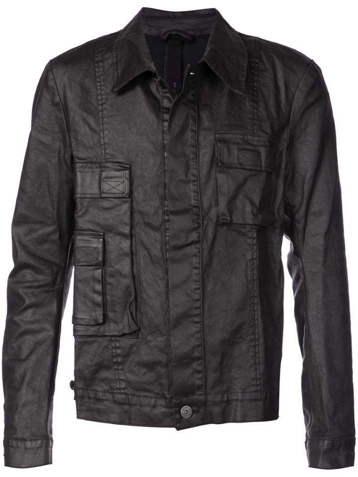 Army Of Me Cargo Denim Jacket - Black