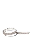 As29 18kt White Gold Venus Illusion Diamond Bangle - Silver