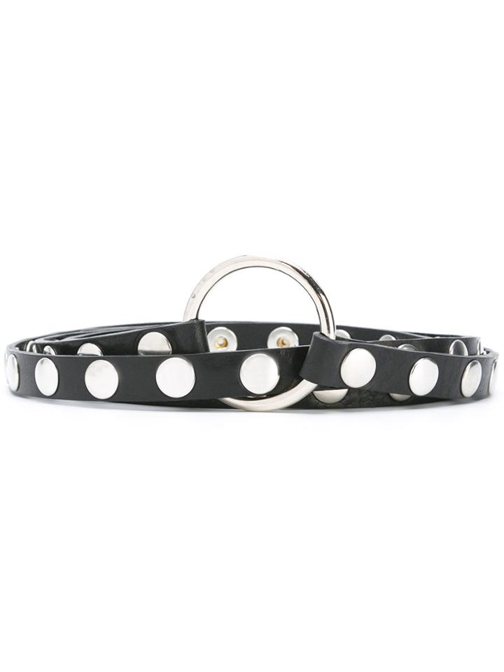 Mcq Alexander Mcqueen Studded Multi Wrap Belt - Black