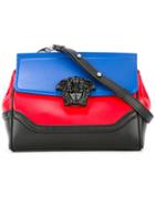 Versace Palazzo Empire Colour Block Shoulder Bag, Women's, Black, Calf Leather