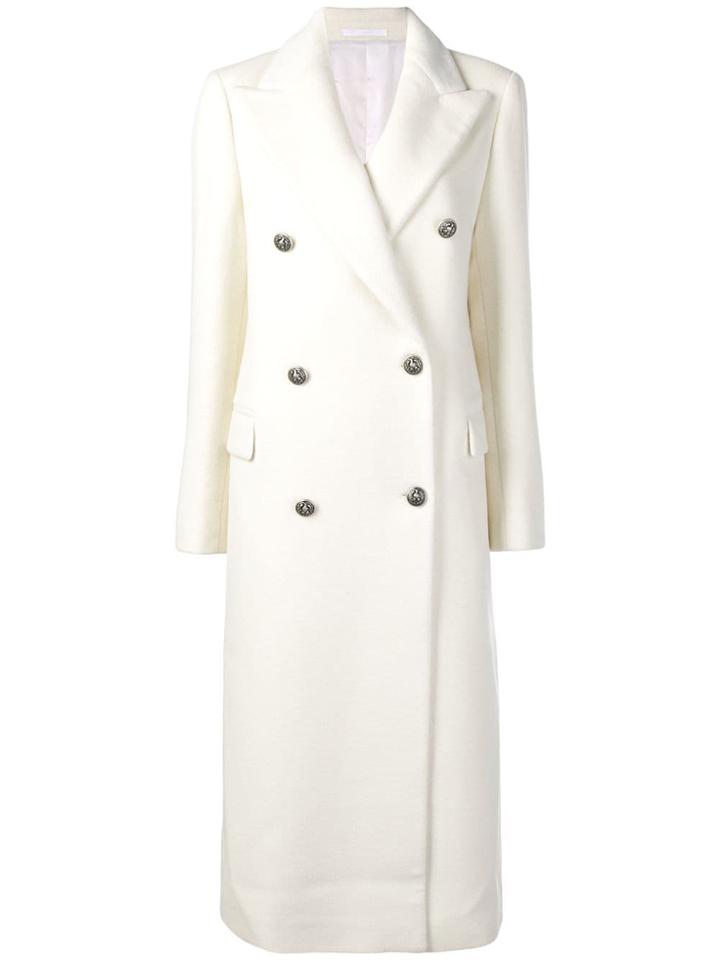 Tagliatore Jole Double Buttoned Coat - White