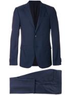 Z Zegna Checked Slim-fit Suit - Blue